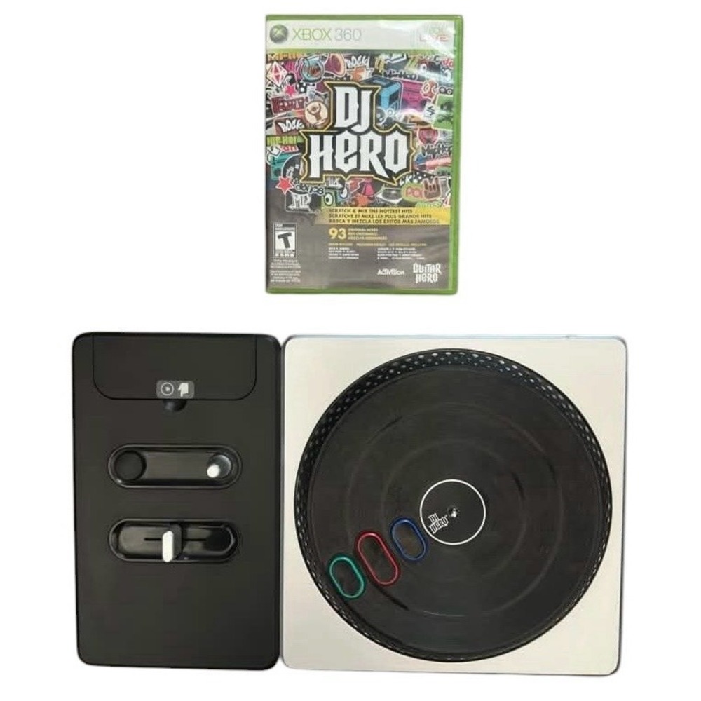 DJ Hero Wireless Turntable Controller for Microsoft Xbox 360 And DJ Hero Game